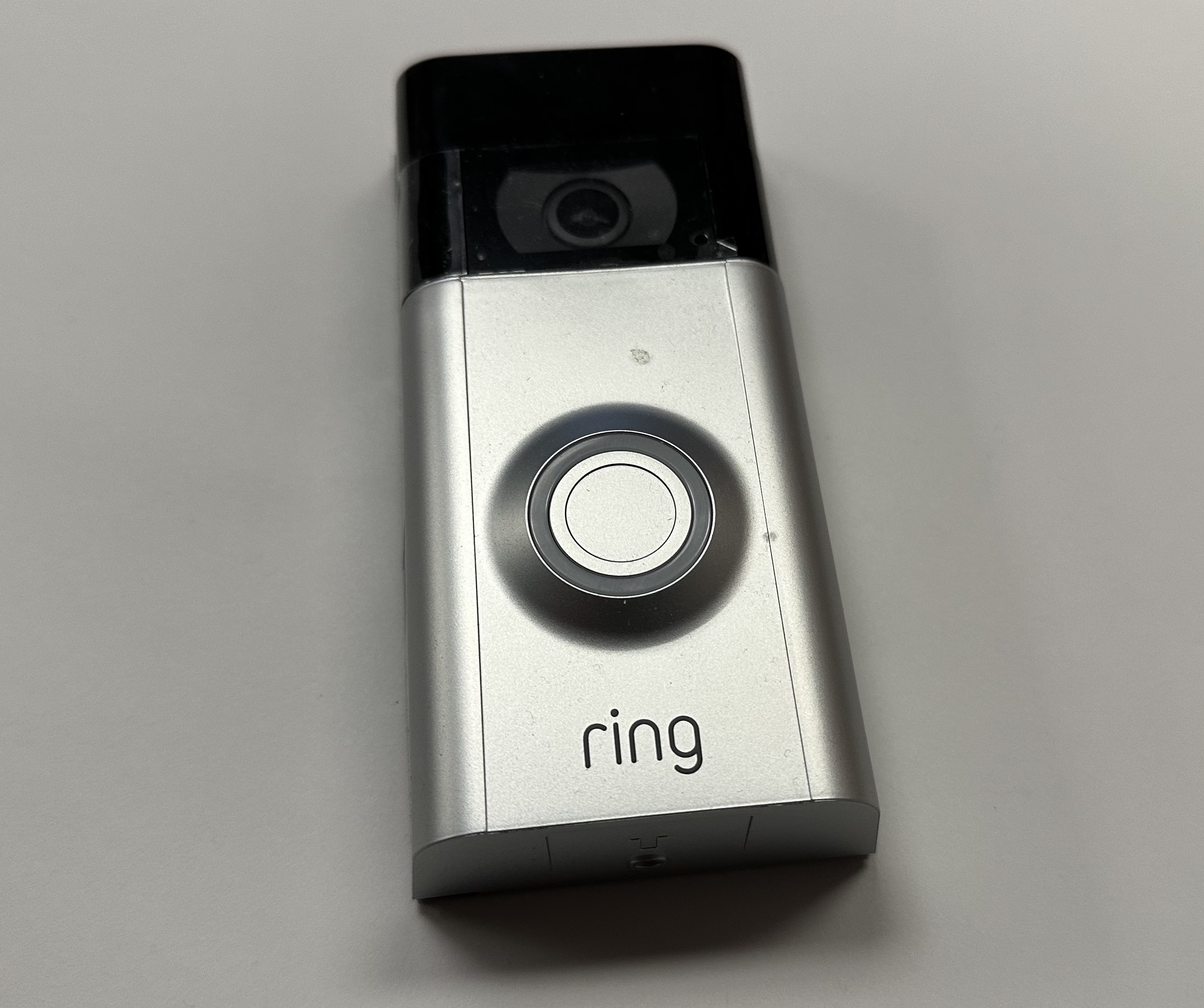 A Ring camera on a table
